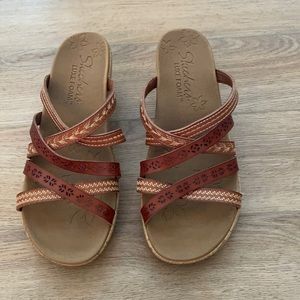 Skechers luxe foam wedge sandals